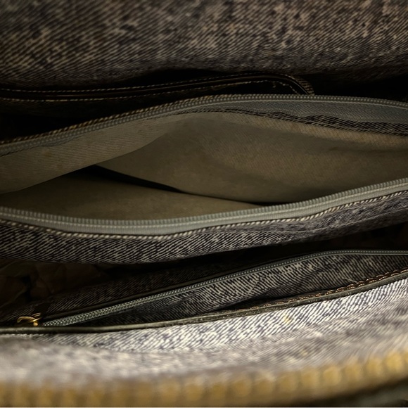 Elegant Dark Brown Patent Leather Handbag